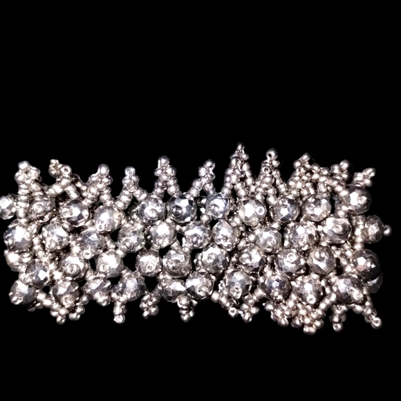 Beautiful silver and rhinestone vintage bracelet - Picture 1 of 1